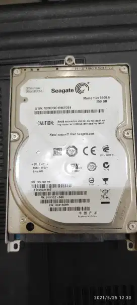 Harddisk Laptop 250gb seagate