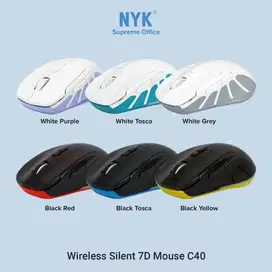 Mouse Wireless Silent NYK C40 include Battery