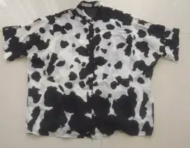 Kemeja Dewasa Perempuan motif Sapi Import