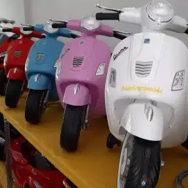 motor mainan aki GARANSI MESIN vespa matic.