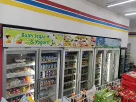 Borongan rak minimarket bekas indomart