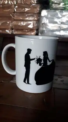 Souvenir Mug putih sablon termurah