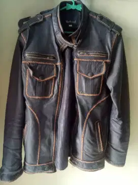 Jaket kulit domba pria custom