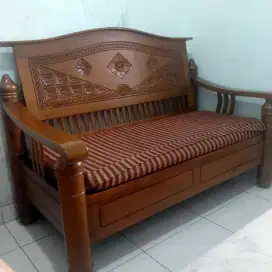 Kursi  sofa tamu jati