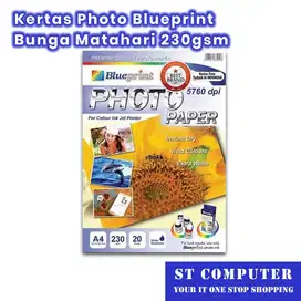 Kertas Photo Blueprint Bunga Matahari 230gsm