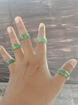 CINCIN GIOK NEFRITE HIJAU ASLI