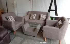 SOFA RETRO 2.1.1 + meja kaca