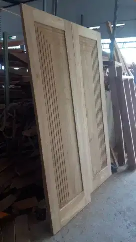 Pintu jati minimalis