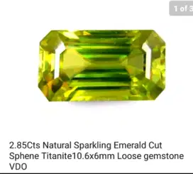 Natural Sphene Srilanka 2.85 Carats Memo Notreatment