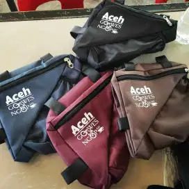 Tas MTB Ada Slot Botol Minum Warna Hitam Habis