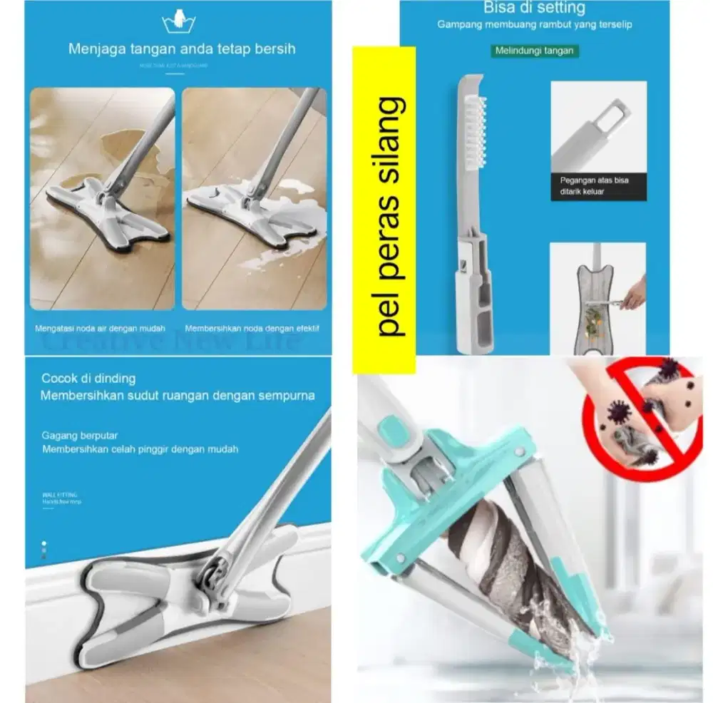 Pel Lantai Peras Silang