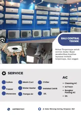 Servis ac. Kulkas. Mesin cuci: