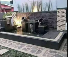 Kolam hias koi minimalis