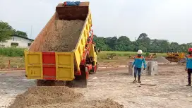 Abu batu belah kali split makadam sirtu sirdam pasir pasang cor