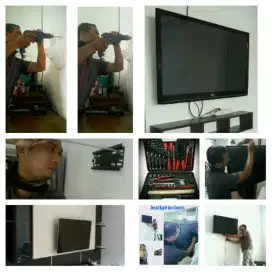Ahli bracket LED TV terima rapih pasang.braket.breket