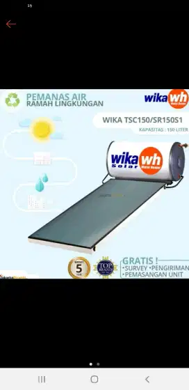 Solar Water Heater Wika 150lt
