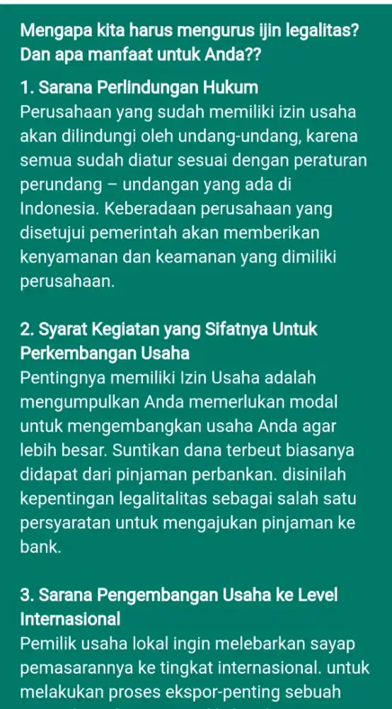 Legalitas Usaha CV Bisa Bayar COD