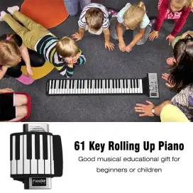 kerrey piano digital gulung roll up keyboard midi headphone