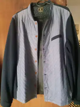 Jaket denim soul moejoe biru size XL