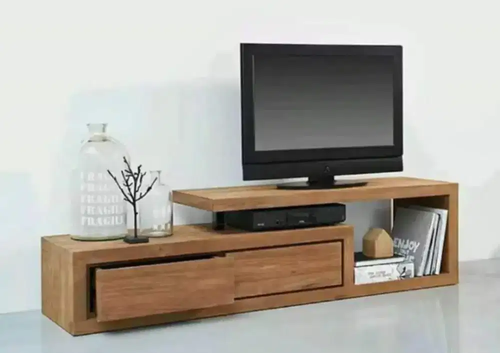 Meja TV Jati Simpel Minimalis