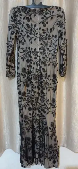 Dress Mermaid Coklat bordir
