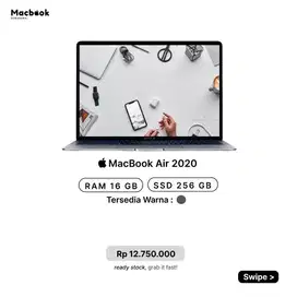 MACBOOK AIR 2020 13 16/256GB/ INTEL CORE I5