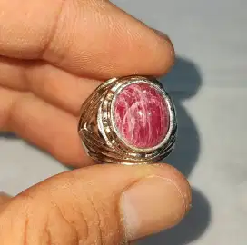 Cincin Batu Ruby Lawas Natural - Cincin Ruby Natural Lawas