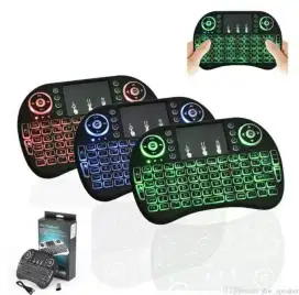 Mini keyboard wireless+touchpad witch 3 colour backlight