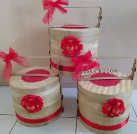 Rantang bambu  size 25cm (tanpa hias)