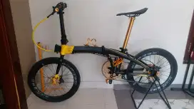 Sepeda Lipat Ecosmo Z9 full Upgrade