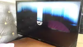 TV LED philips 24PHA4003S minus layar