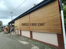 Tirai penahan panas dan hujan tirai bambu