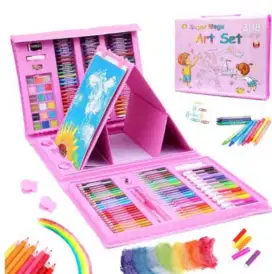 Set Mewarnai Anak Pensil Warna Crayon Spidol Komplit