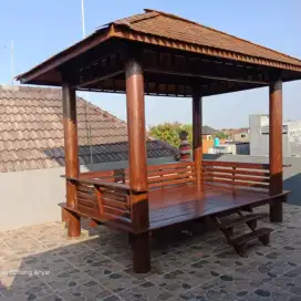 Pusat Pembuatan Saung Gazebo - Pembuatan Saung Gelugu Kelapa