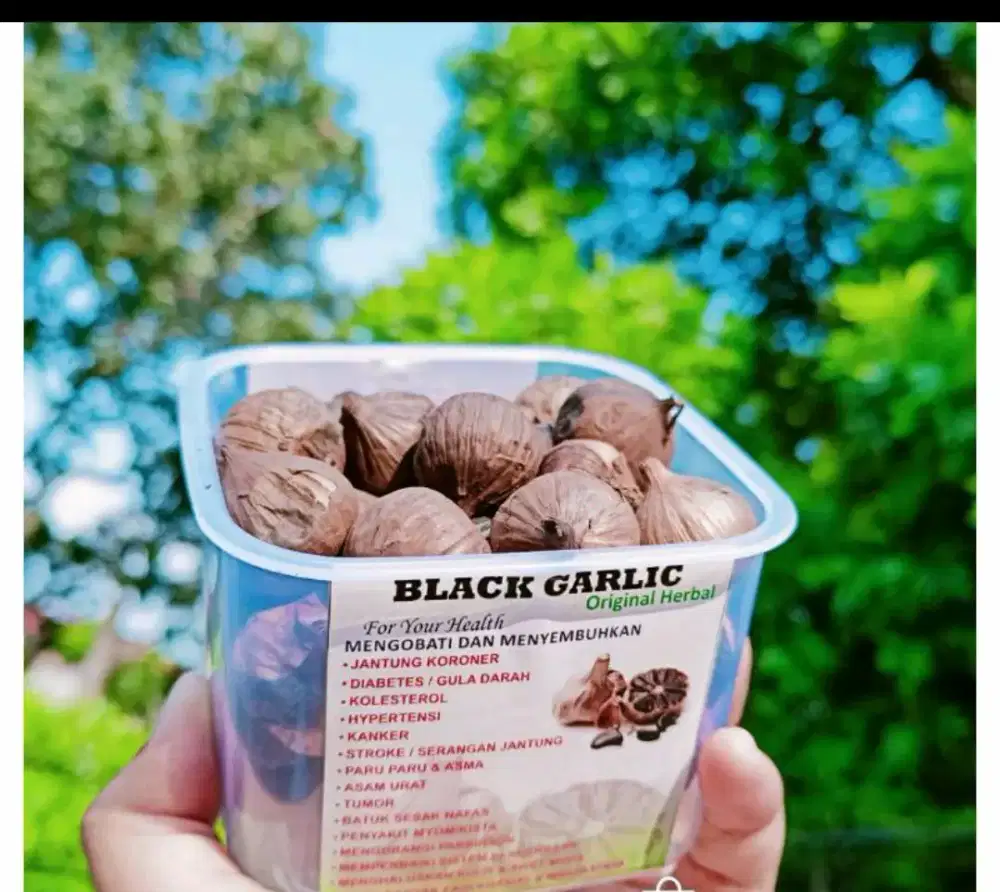 Bawang putih tunggal atau Black Garlic Premium 250 gram.