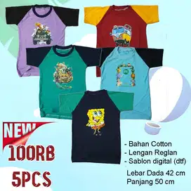 Kaos Reglan Karakter Anak