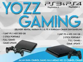 rental Sewa  ps3 & ps 4  delivery harian cimahi-bandung sewa ps 3