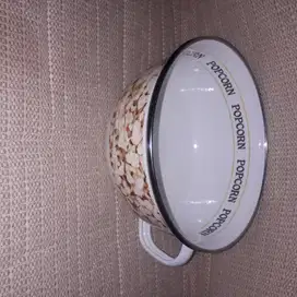 Gelas Mug sup / soup bahan Enamel 14,5 cm