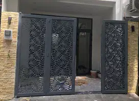 pagar lipat plat cutting kekinian