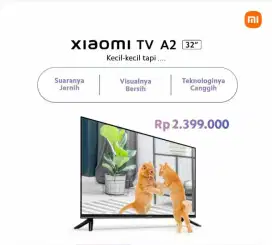 SmartTV Android Xiaomi 32 inch Frameless Digital Netflix (BARU)