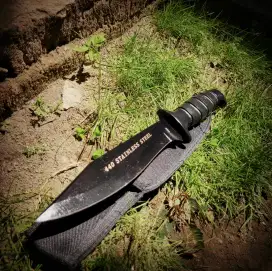 Pisau golok kebun 440c steel golok berburu hunting outdoor camping