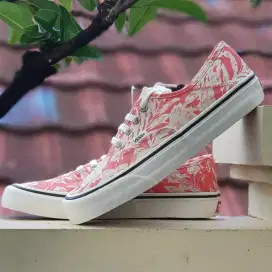 Vans Authentic SF Red Floral Original 100% Resmi