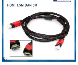 0Kabel HDMI male to Male serat jaring 1.5 METER