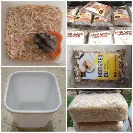 Paket Hamster ( Winter White, Box, Makan, Pasir, Serbuk )