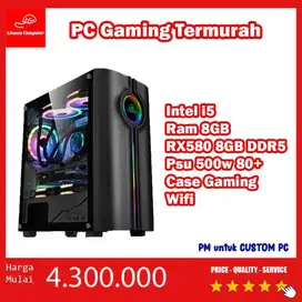 All New PC Komputer Gaming Editing Intel Core I5 3470 VGA RX 580 8GB