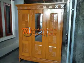 READY BERBAGAI MODEL LEMARI PAKAIN ASLI KAYU PINTU 3 DAN 2 LEMARI ANAK