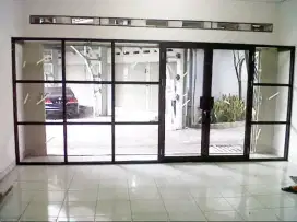 Pintu kaca tempered frameless Jendela kusen alumunium Murah jogja 11