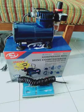 (rumah teknik jogja)mini kompresor listrik+air brush