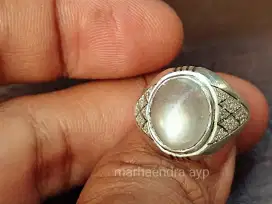 Cincin perak Biduri bulan air tawar lawasan kuno jadul antik vintage