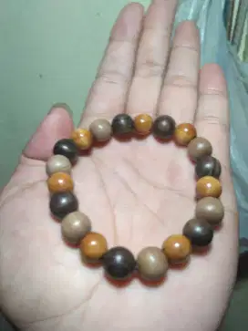 gelang tasbih kombinasi kayu